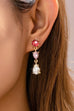 Ruby & Amethyst Teardrop Dangle Earrings | 80E61966