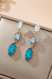 Ocean Blue Gem Drop Earrings | 80E61967