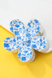 Blue & White Porcelain Flower Hair Claw Clips | 40H1065
