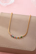 Rainbow Marquise Drop Bib Necklace | 80N92850