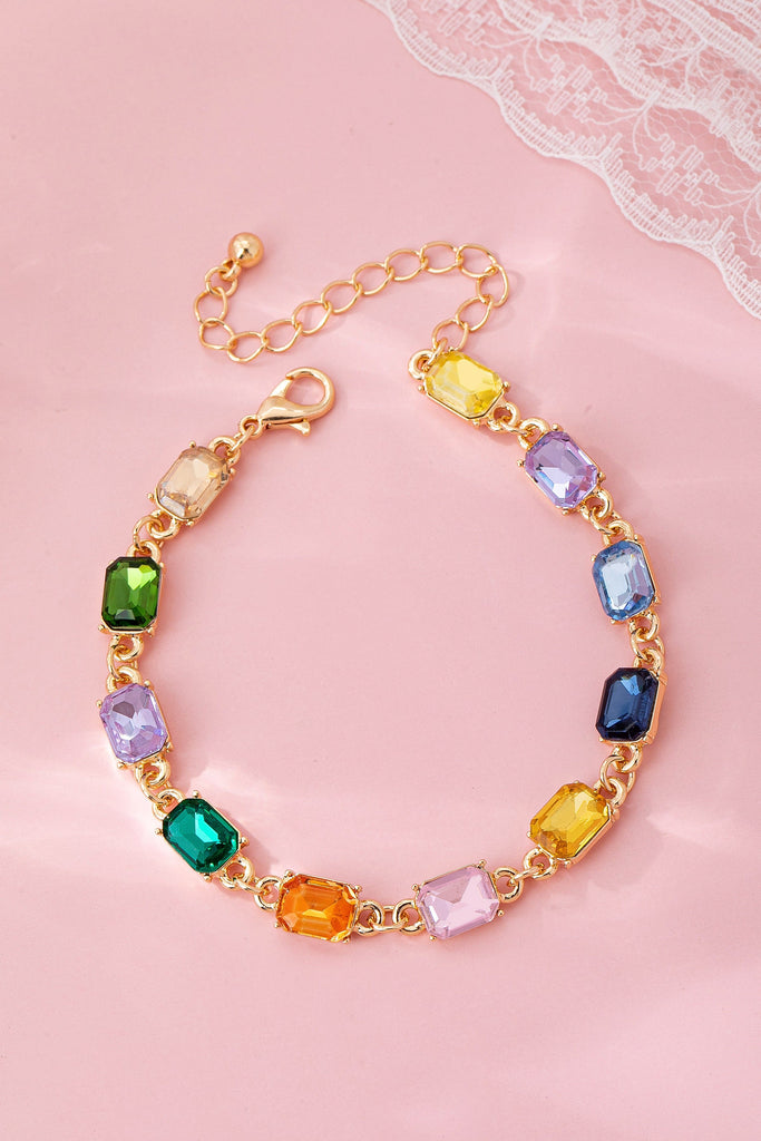 Rainbow Gemstone Tennis Bracelet | 80B1674