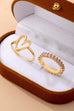 Baguette Crystal Heart Open Ring | 80R245