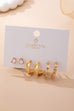 Pink Crystal & Gold Hoop Earring Set | 80E62083