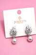 Marquise Crystal & Pearl Drop Earrings | 40E486