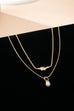 Layer Knot & Acorn Pendant Duo Drop Necklace | 80N92865