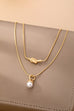 Layer Knot & Acorn Pendant Duo Drop Necklace | 80N92865