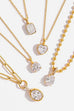 18K STAINLESS STEEL TARNISH FREE SQUARE NECKLACE | 40NK9675