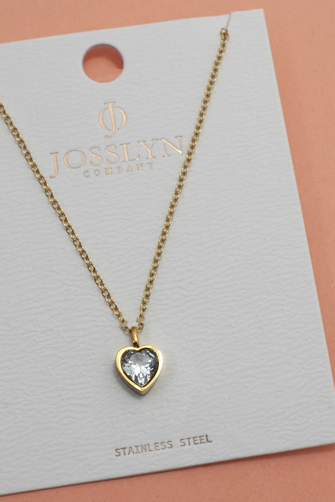 18K STAINLESS STEEL TARNISH FREE SQUARE NECKLACE | 40NK9675