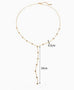 18K STAINLESS STEEL TARNISH FREE Y NECKLACE | 40NK9676