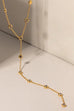 18K STAINLESS STEEL TARNISH FREE Y NECKLACE | 40NK9676