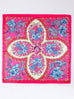 Vibrant Pink Floral Silk-Feel Scarf | 40SC705