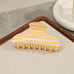 JUMBO STRIPE PLAID OVAL HAIR CLAW CLIPS | 40H1069