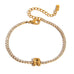 18K STAINLESS STEEL TARNISH FREE INITIAL BRACELET | 40B5246