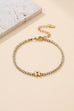 18K STAINLESS STEEL TARNISH FREE INITIAL BRACELET | 40B5246