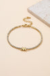 18K STAINLESS STEEL TARNISH FREE INITIAL BRACELET | 40B5246