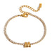 18K STAINLESS STEEL TARNISH FREE INITIAL BRACELET | 40B5246