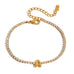 18K STAINLESS STEEL TARNISH FREE INITIAL BRACELET | 40B5246