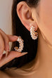 Gold-Tone Multi-Pearl C-Hoop Earrings | 80E61992