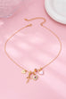 Multi Charm Porcelain Bow Ball Chain Necklace | 80N92892