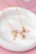 Multi Charm Porcelain Bow Ball Chain Necklace | 80N92892