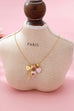 Multi Charm Porcelain Bow Ball Chain Necklace | 80N92892