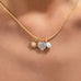 Celestial Heart & Pearl Charm Necklace | 80N93235