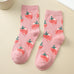 Strawberry-Theme Crew Sock | 40S02086