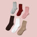 Vintage Lace Trim Cable Knit Crew Socks | 40S02101