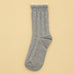 Vintage Lace Trim Cable Knit Crew Socks | 40S02101