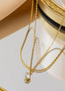 18K STAINLESS STEEL TARNISH FREE LAYERED NECKLACE | 40NK9682