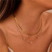 18K STAINLESS STEEL TARNISH FREE LAYERED NECKLACE | 40NK9686