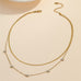 18K STAINLESS STEEL TARNISH FREE LAYERED NECKLACE | 40NK9686
