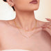 18K STAINLESS STEEL TARNISH FREE LAYERED NECKLACE | 40NK9686