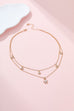 Crystal Star & Floral Layered Necklace Set | 40NK9687