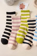 Colorful Horizontal Striped Crew Sock | 40S02088
