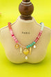 Nautical Multi-Color Beaded Charm Necklace | 80N92901