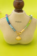 Rainbow Beaded Seashell Charm Necklace | 80N92899