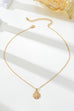 Pearl-Accented Shell Pendant Necklace | 80N92915