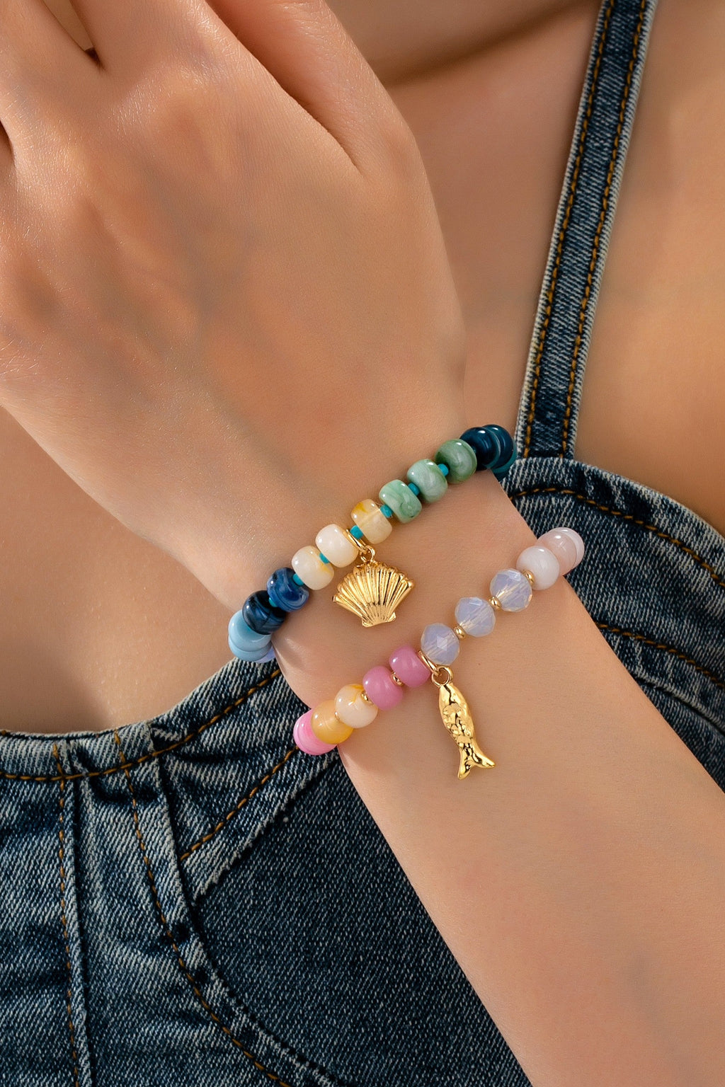 Nautical Multi-Color Beaded Bracelet Set | 80B1703