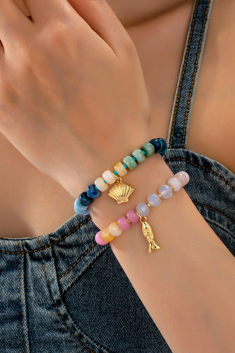 Nautical Multi-Color Beaded Bracelet Set | 80B1703
