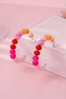 Rainbow Beaded Hoop Earrings | 80E62023