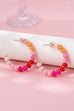 Rainbow Beaded Hoop Earrings | 80E62023