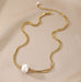 STAINLESS STEEL NON-TARNISH PEARL NECKLACE | 40NK9689