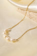 STAINLESS STEEL NON-TARNISH PEARL NECKLACE | 40NK9692