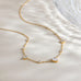 18K STAINLESS STEEL TARNISH FREE CZ NECKLACE | 40NK9693