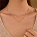 18K STAINLESS STEEL TARNISH FREE CZ NECKLACE | 40NK9693