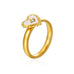 18K STAINLESS STEEL TARNISH FREE SHELL RING | 40R150