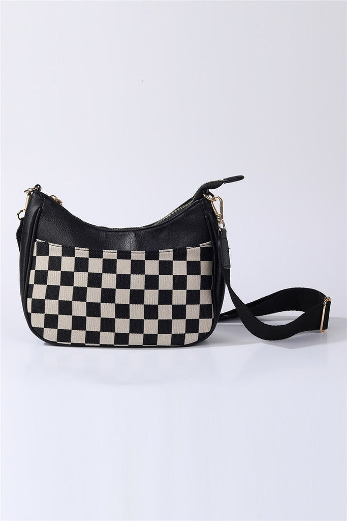 CHECKER CROSSBODY REMOVABLE STRAP BAG | 40P603