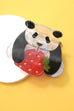 JUMBO PANDA STRAWBERRY HAIR CLAW CLIPS | 40H1079