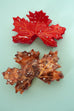 JUMBO FALL LEAF HAIR CLAW CLIPS | 40H1080